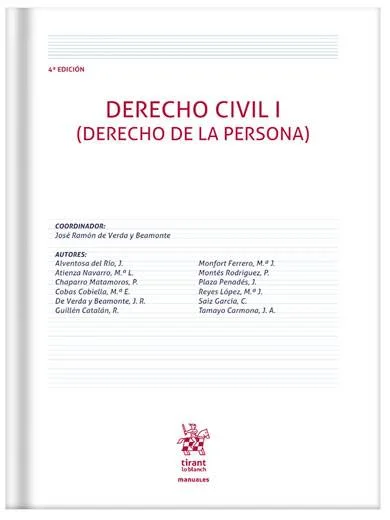 Derecho Civil I (Derecho de la Persona) ..