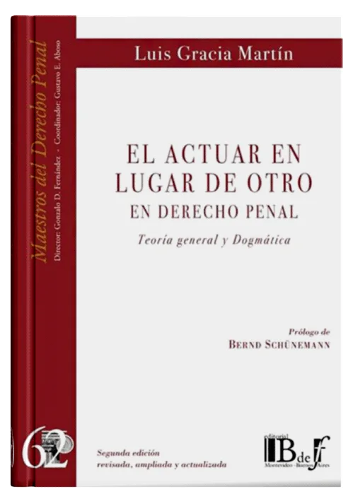 EL ACTUAR EN LUGAR DE OTRO EN DERECHO PE..