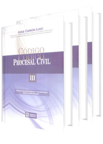 CÓDIGO PROCESAL CIVIL (3 tomos) CÓDIGO PROCESAL CIVIL (3 tomos)