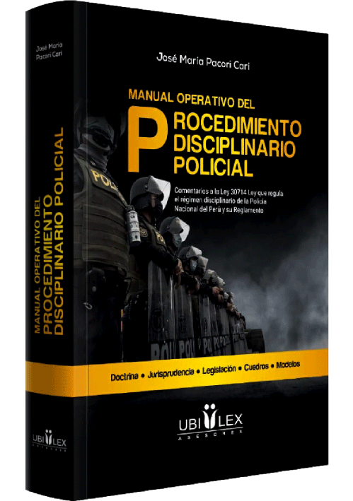 MANUAL OPERATIVO DEL PROCEDIMIENTO DISCIPLINARIO POLICIAL MANUAL OPERATIVO DEL PROCEDIMIENTO DISCIPLINARIO POLICIAL