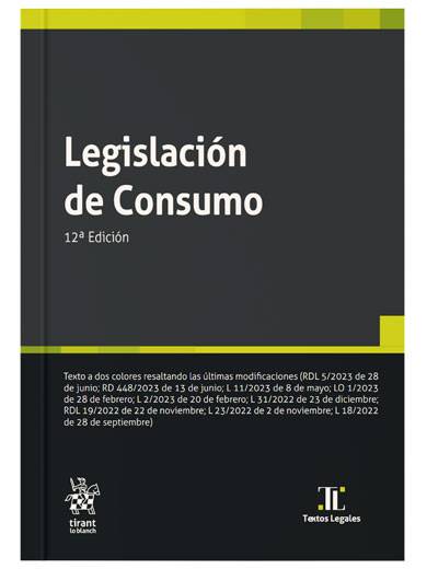 Legislación de Consumo 12ª Edición..