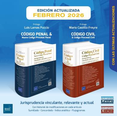 Pack Código Civil y Código Penal  Febrero 2026