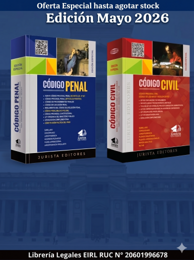 Pack Codigo Civil y Codigo Penal - Mayo 2026 - Jurista - Vende Librería Legales