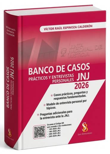BANCO DE CASOS PRÁCTICOS Y ENTREVISTAS PERSONALES JNJ - Víctor Raúl Espinoza - 2026 - Vende Librería Legales