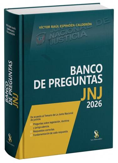 BANCO DE PREGUNTAS JNJ 2026 Respuestas correctas y fundamentadas - Víctor Espinoza - Vende Librería Legales