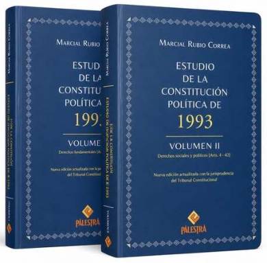 ESTUDIO DE LA CONSTITUCIÓN POLÍTICA DE 1993 - 2 VOLÚMENES-2026